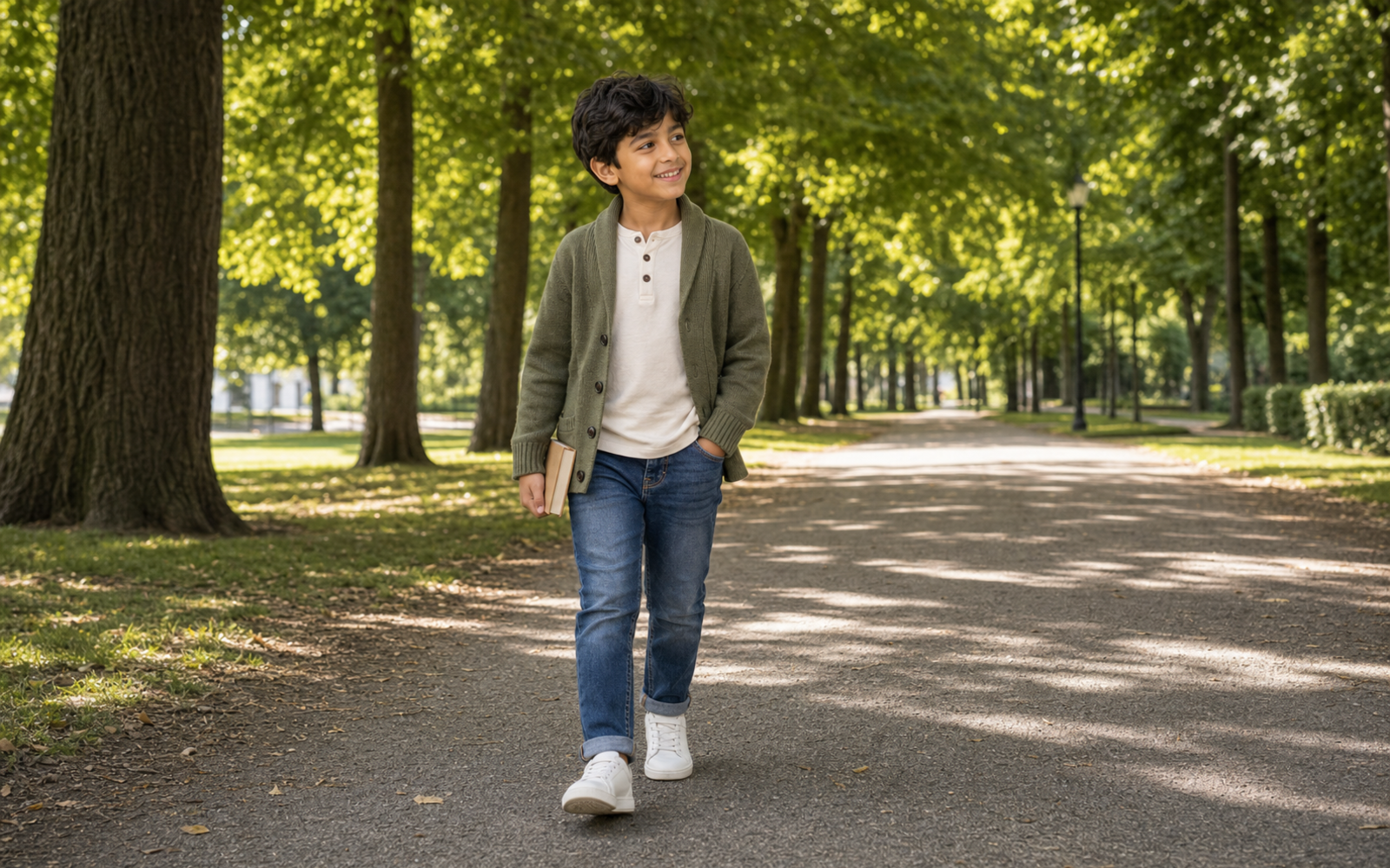Classic Photo Poses for Kids wide classic walk pose reference