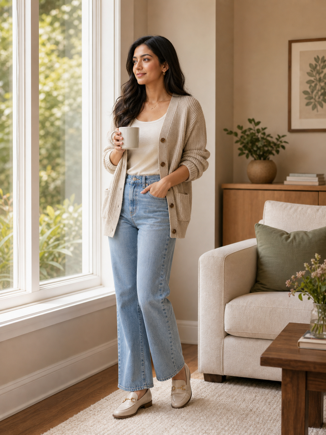 Photo Pose for Home home window stance pose reference