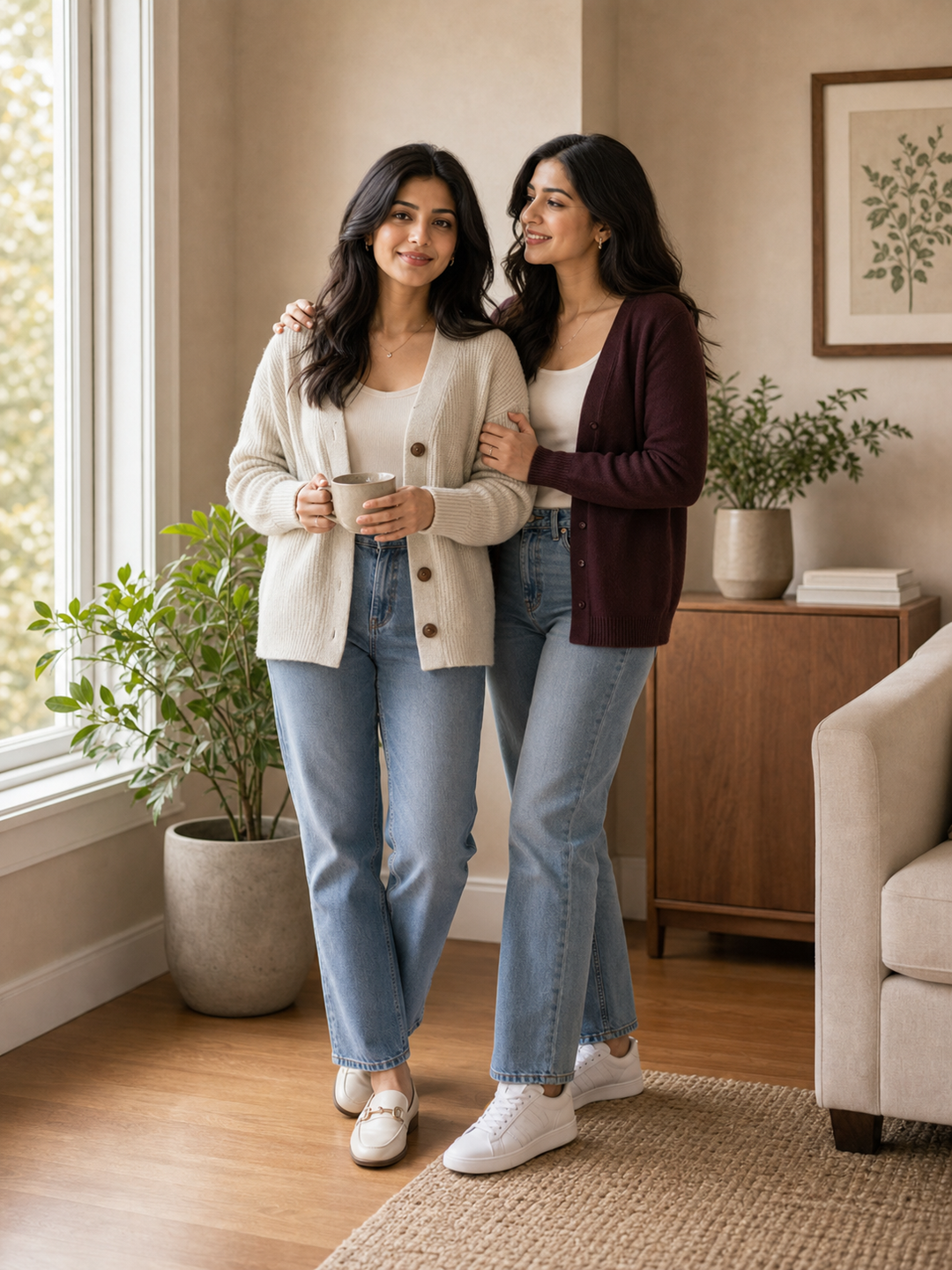 Photo Pose for Sister at Home side-by-side home pose pose reference