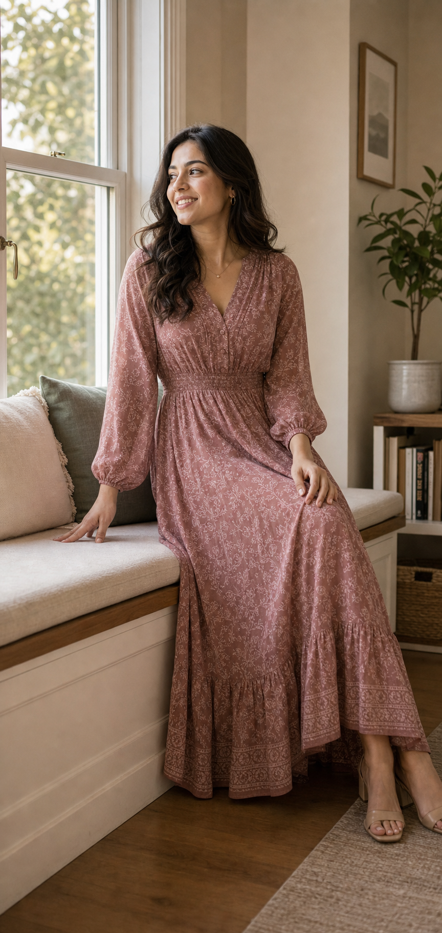 Photo Poses for Girls in Long Frock pose reference 2