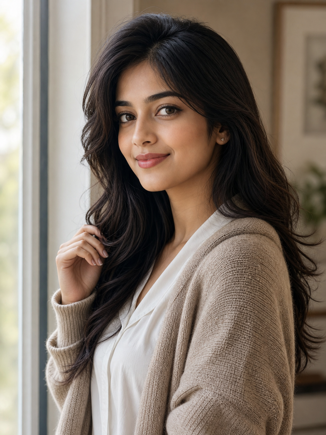 Pose for Profile Picture Girl soft head-and-shoulders frame pose reference