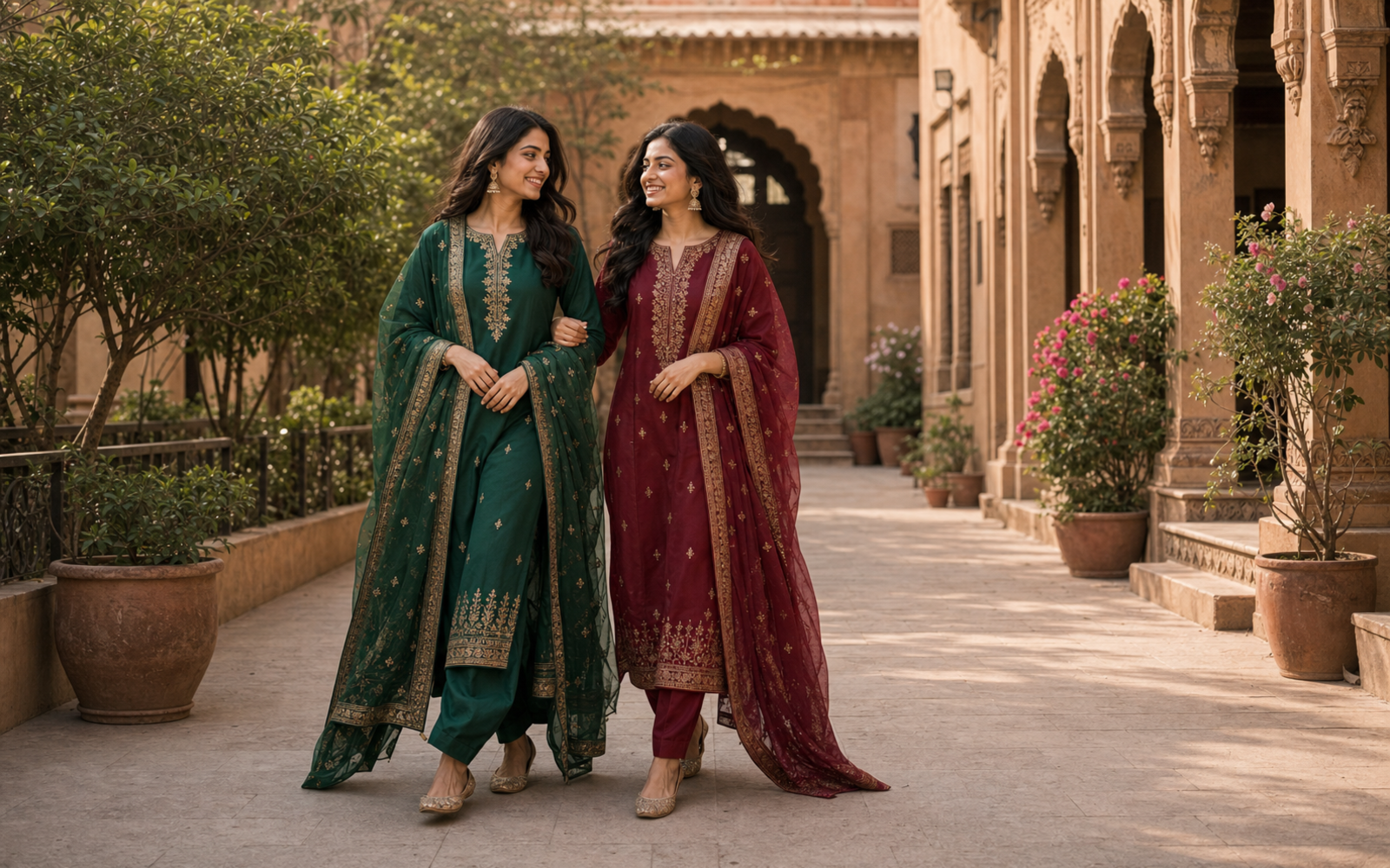 Poses for Best Friends in Traditional wide traditional walk pose reference