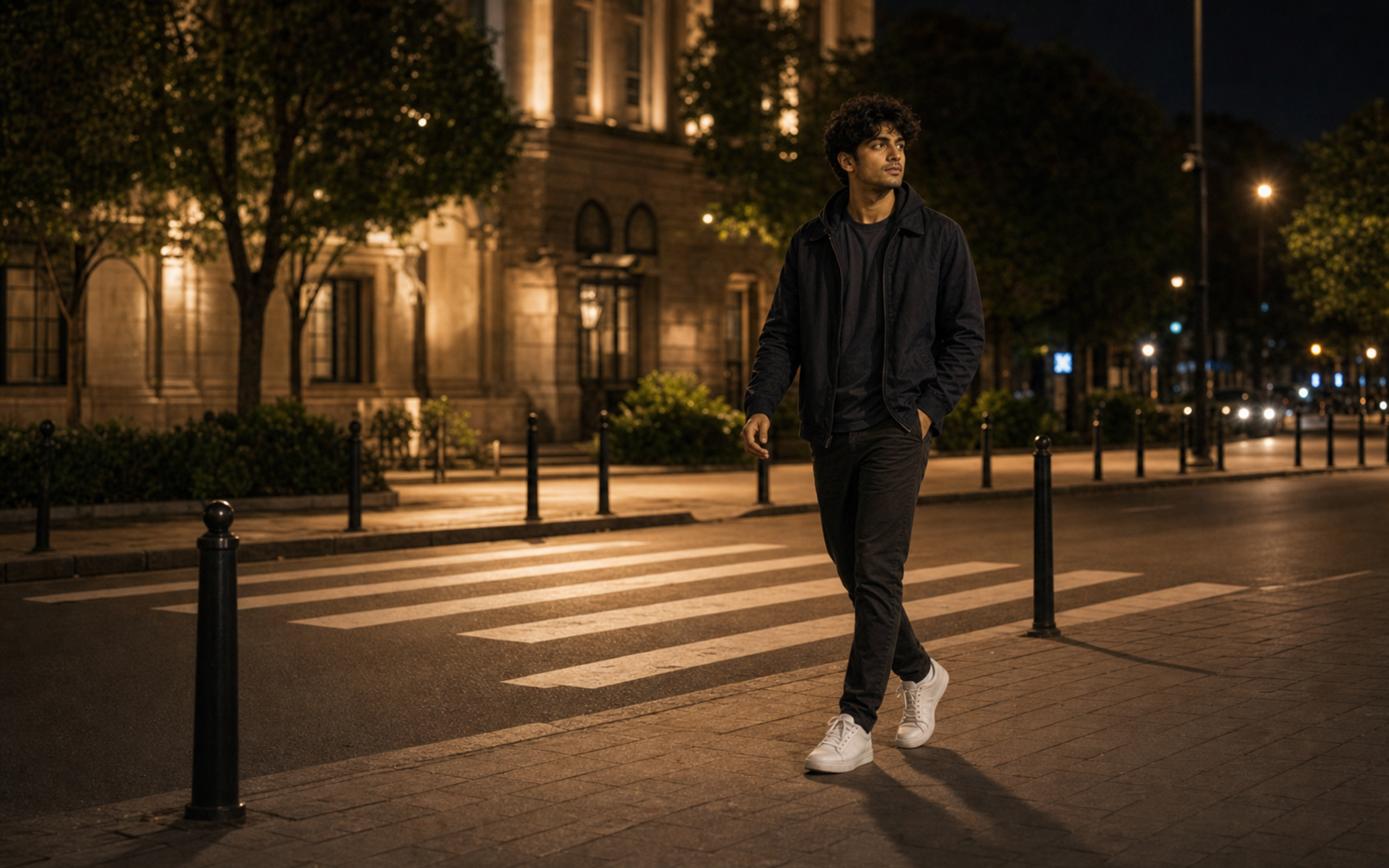 Poses for Boys at Night wide night walk pose reference