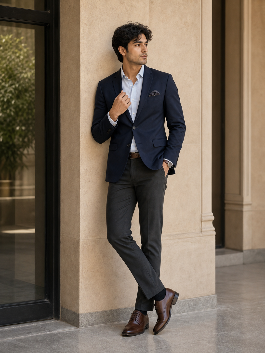 Poses for Boys in Blazer lapel standing pose pose reference